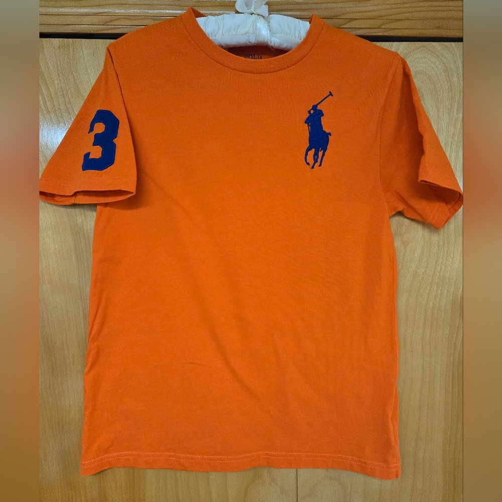 Boys Polo Ralph Lauren bright orange t-shirt M